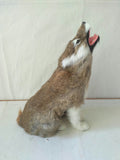 Peluche Loup Réaliste qui hurle