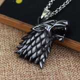 Collier Loup<br> Obsidienne