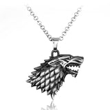 Collier Loup Obsidienne