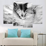 Tableau Loup Amoureux