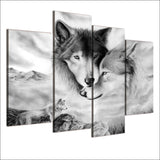 Tableau Loup Qui Sont Amoureux