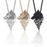 Collier Loup Origami 